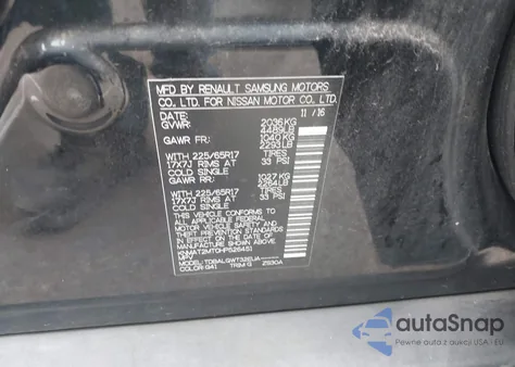 2017 Nissan Rogue Sv from USA, damaged, VIN KNMAT2MT0HP526451